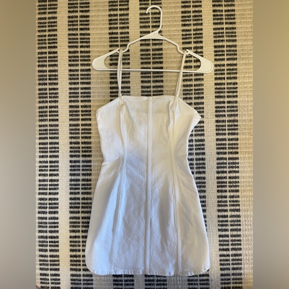 Zara white denim mini dress size extra small - Picture 2 of 2